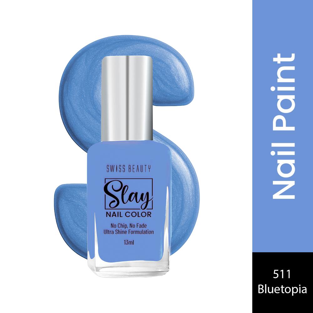 Slay Nail Color With Ultra Shine Formulation - 511 Bluetopia