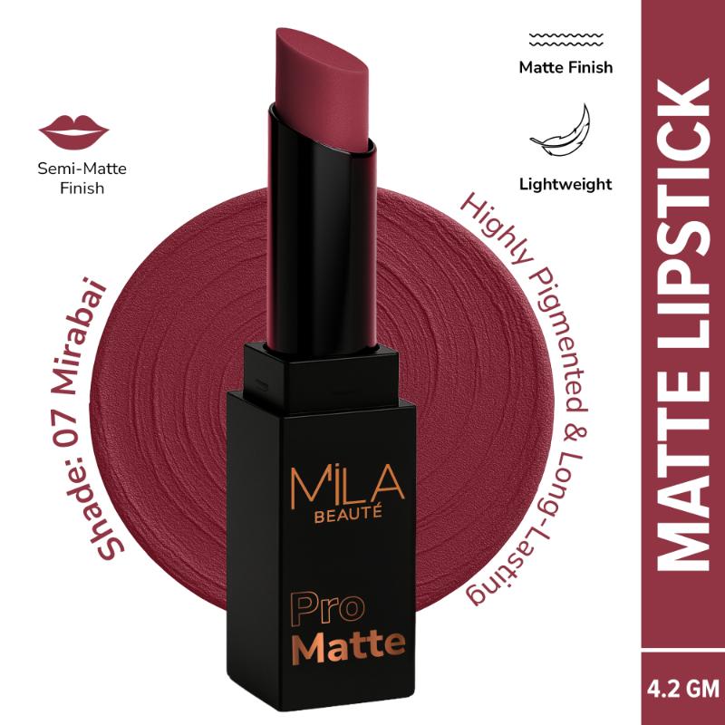 Pro Matte Long Lasting Creamy Matte Finish Lipstick - Mirabai