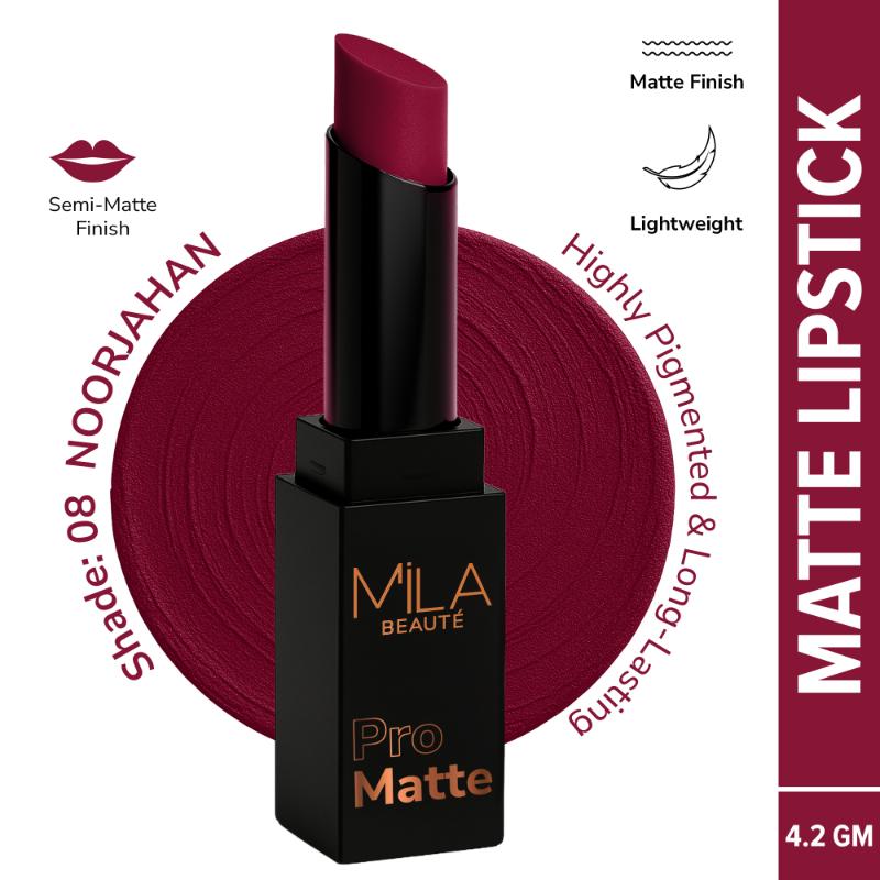 Pro Matte Long Lasting Creamy Matte Finish Lipstick - Noorjahan