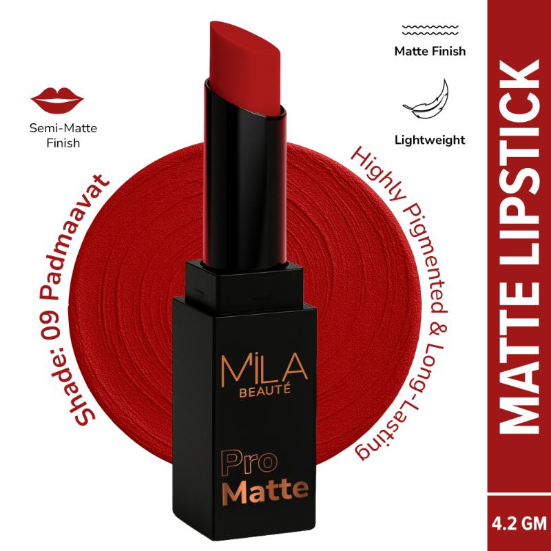 Pro Matte Long Lasting Creamy Matte Finish Lipstick - Padmaavat