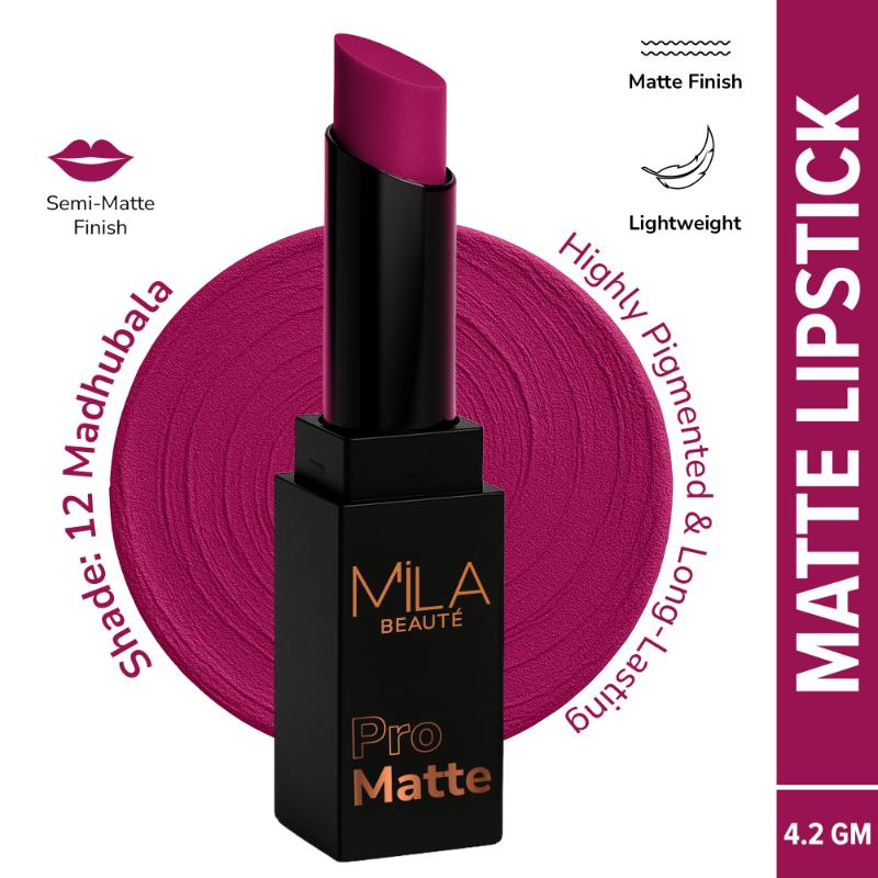 Pro Matte Long Lasting Creamy Matte Finish Lipstick - Madhubala