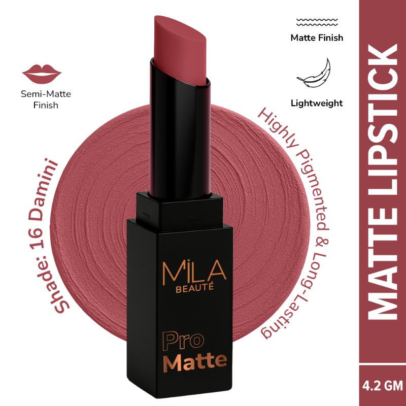 Pro Matte Long Lasting Creamy Matte Finish Lipstick - Damini