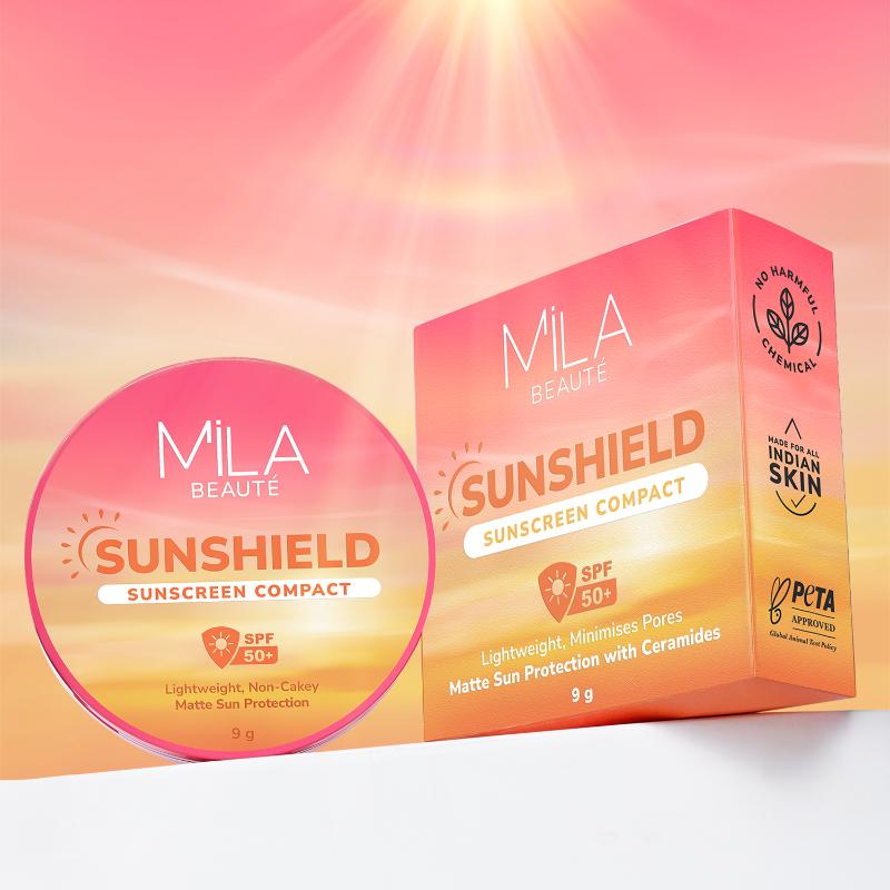 Sun Shield Sunscreen Matt SPF 50 PA+++ UV Protection Compact