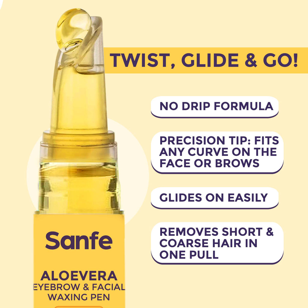 Eyebrow & Facial Waxing 1 Pen + 10 Strips