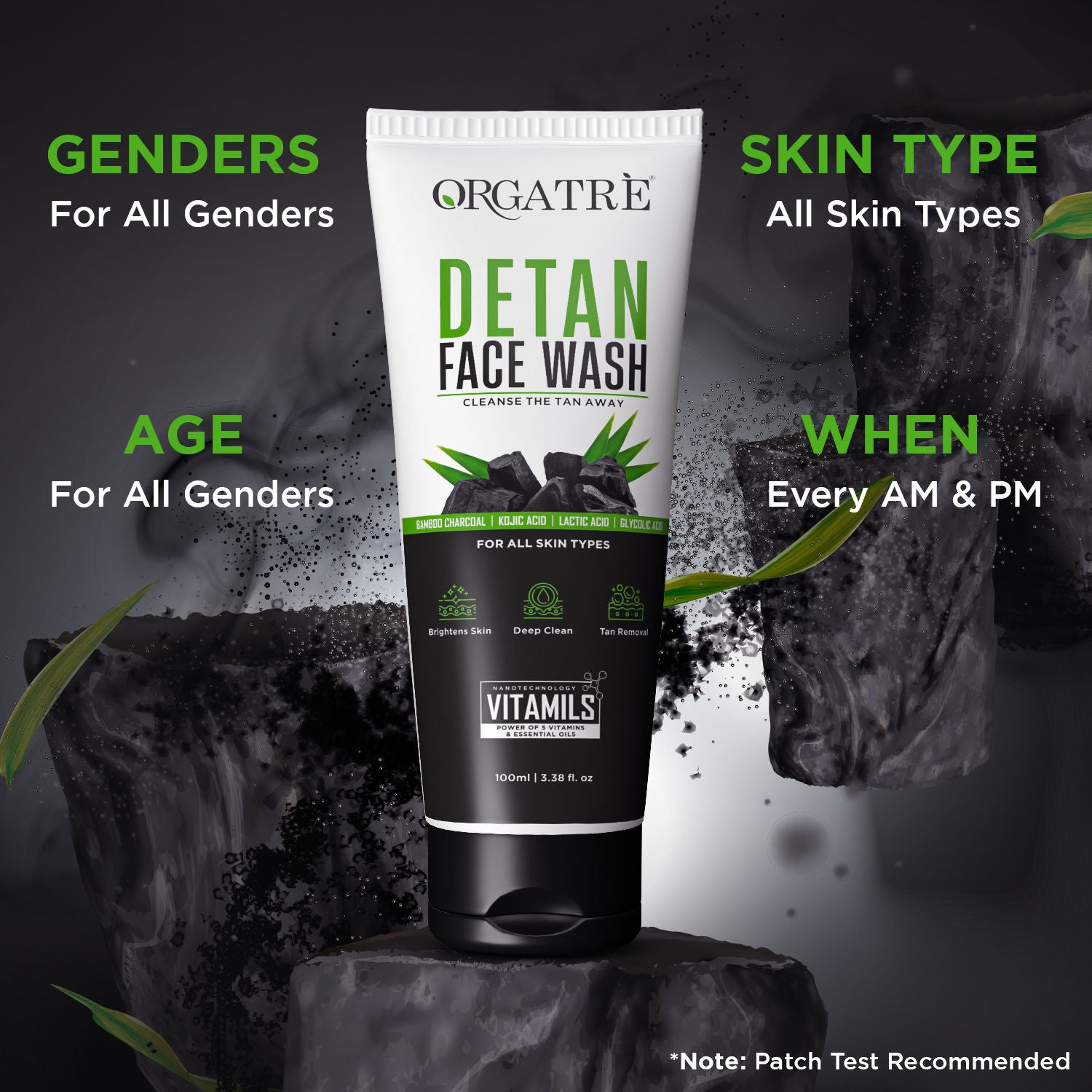 De-Tan Face Wash For Men & Women