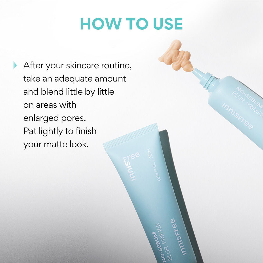 No Sebum Blur Primer - Smooth Pore Coverage & Soft Base
