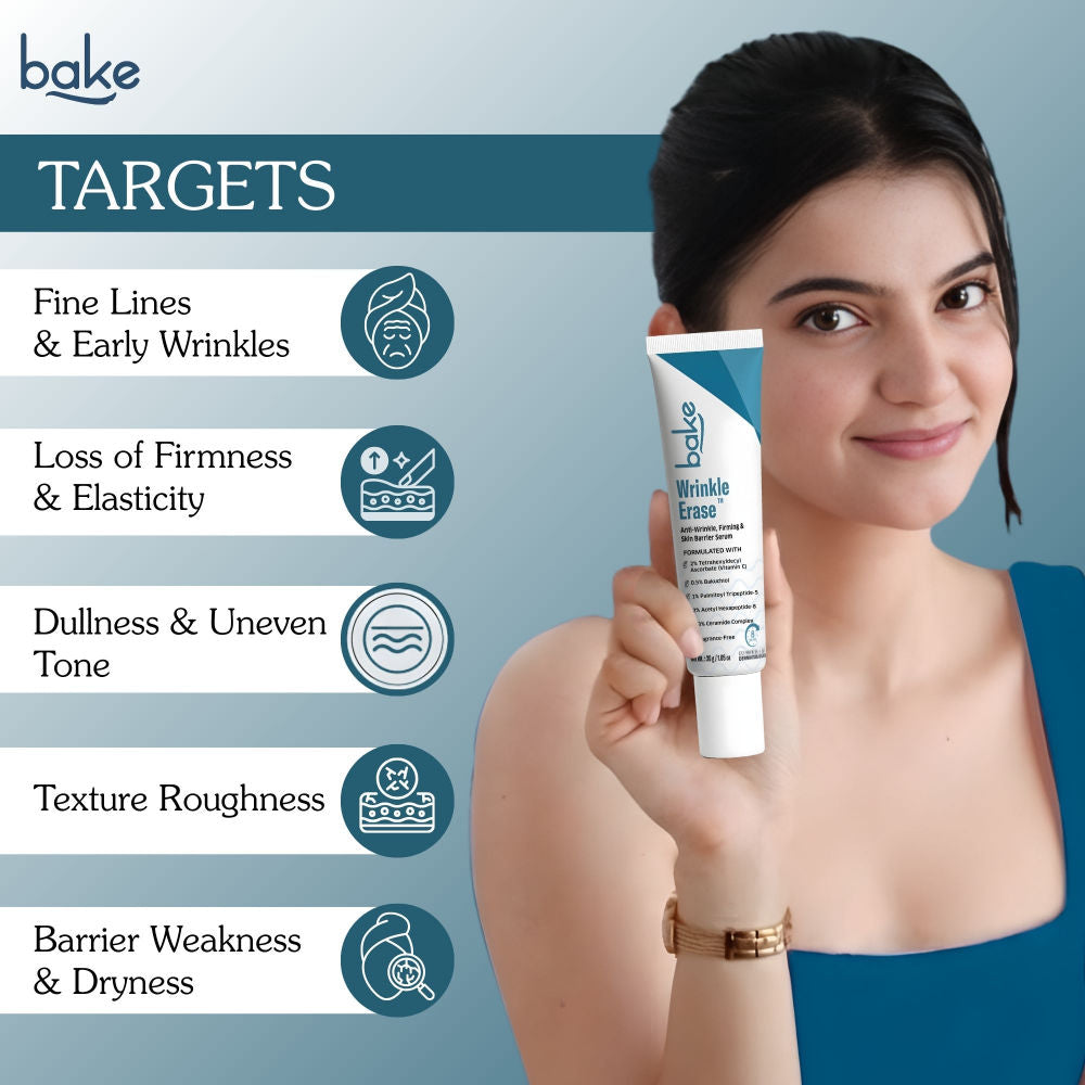 Wrinkle Erase Anti-Wrinkle, Firming & Skin Barrier Serum Cream For Fine Lines, Aging Skin