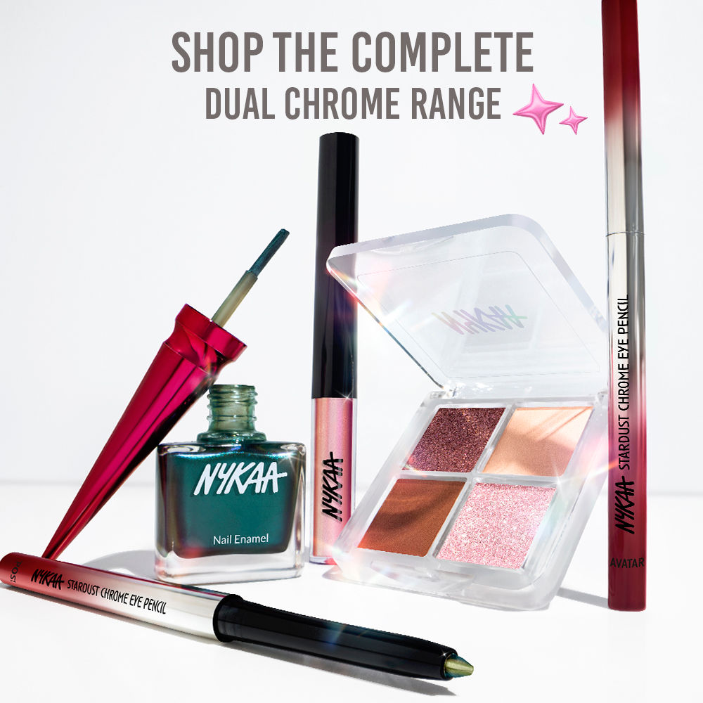 Nykaa Stardust Multi-Texture Holographic Quad Eyeshadow Palette