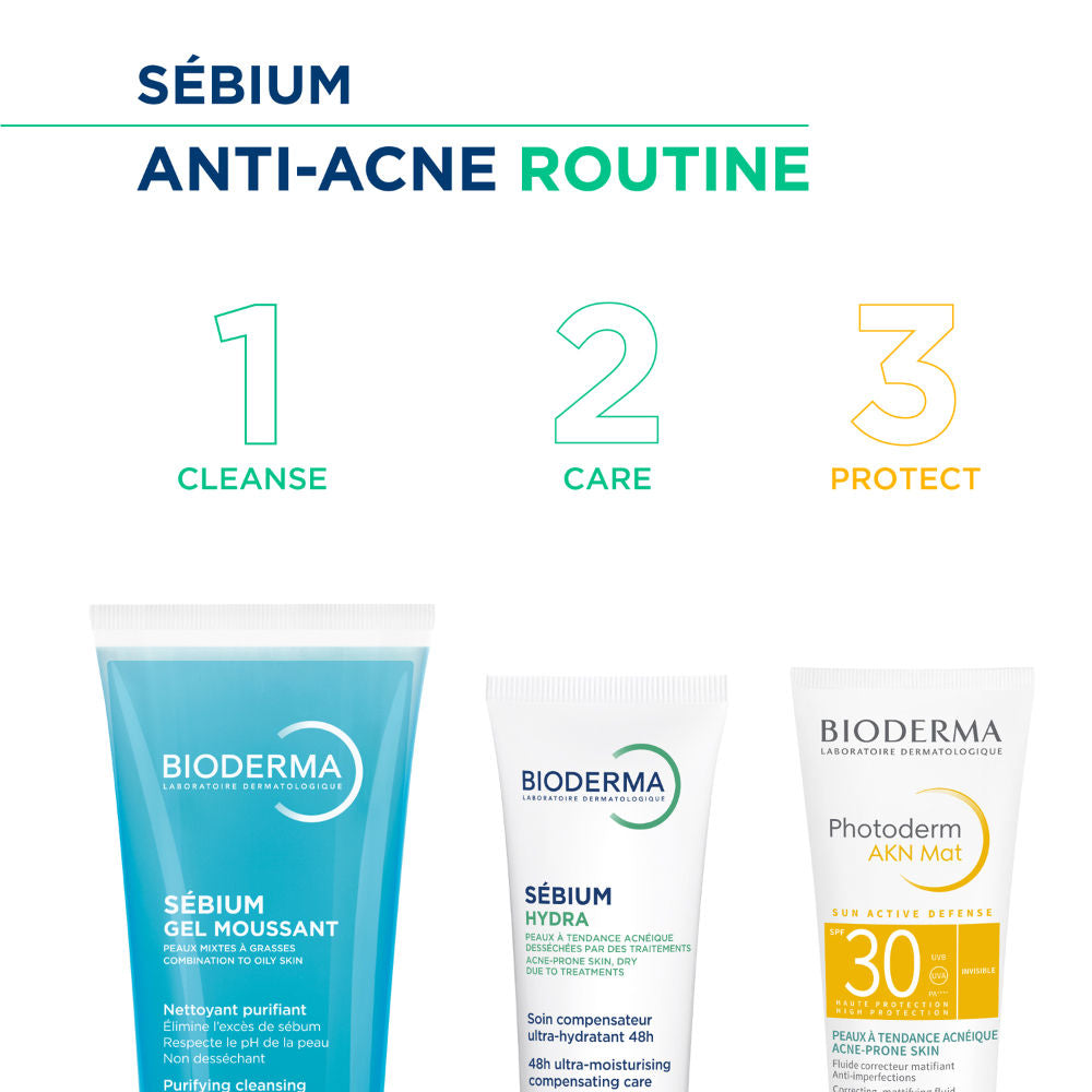 Moisturizer Sebium Hydra for Oily, Acne-Prone Skin with Ceramides for 24H Hydration