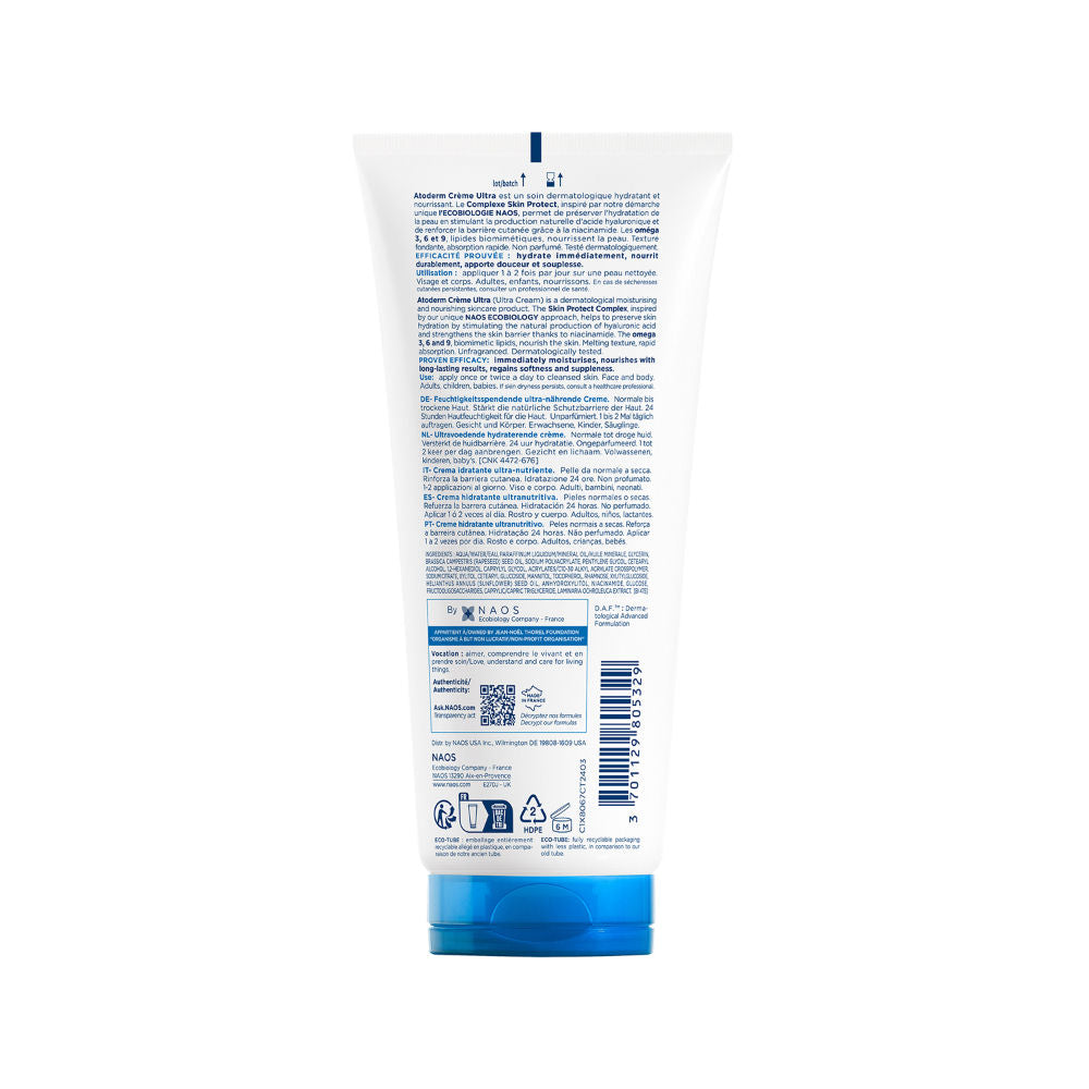 Niacinamide Moisturizer - Atoderm Creme Ultra-Boosts Hyaluronic Acid, Ceramides