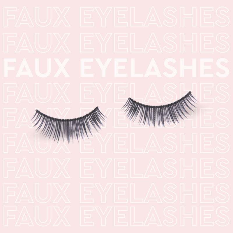 Eyelash Set With Glue, False Eyelashes - Party Style