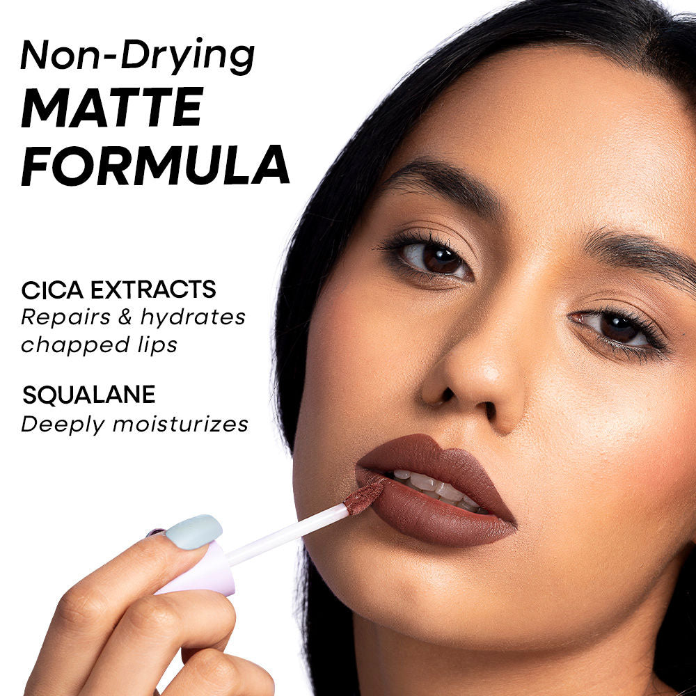 Nykaa Superlight Lip Cloud Airy Mousse Matte Liquid Lipstick for Lip & Cheek