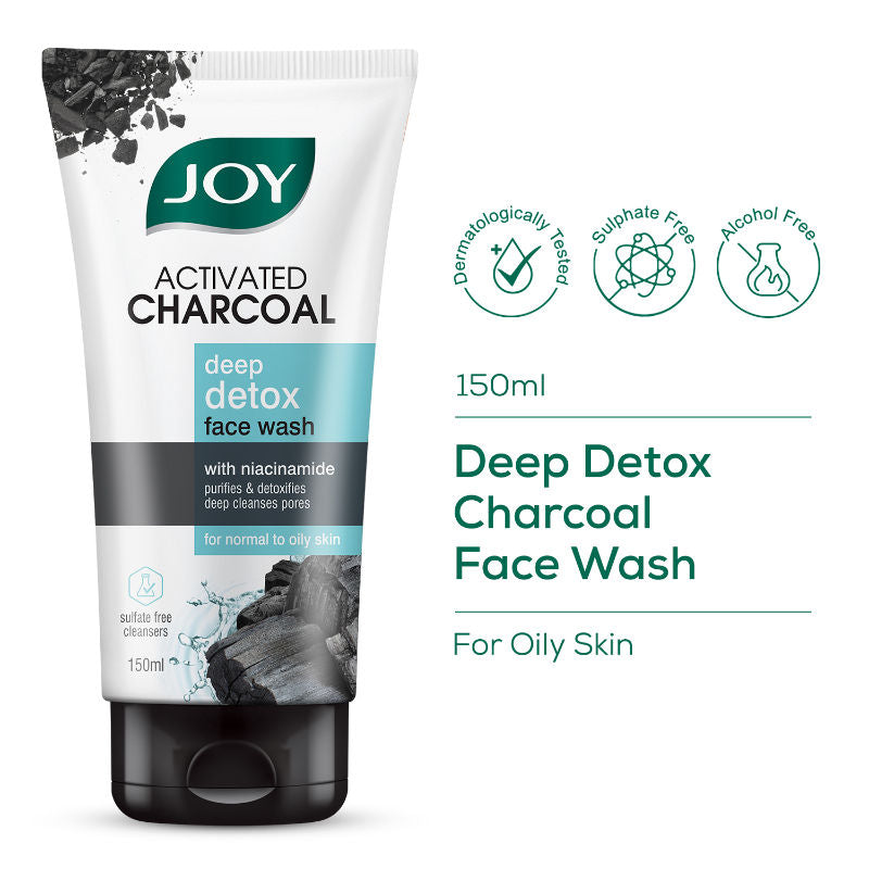 Activated Charcoal Face Wash For Oily Skin To Controls Oil & Removes Dirt & Blackheads