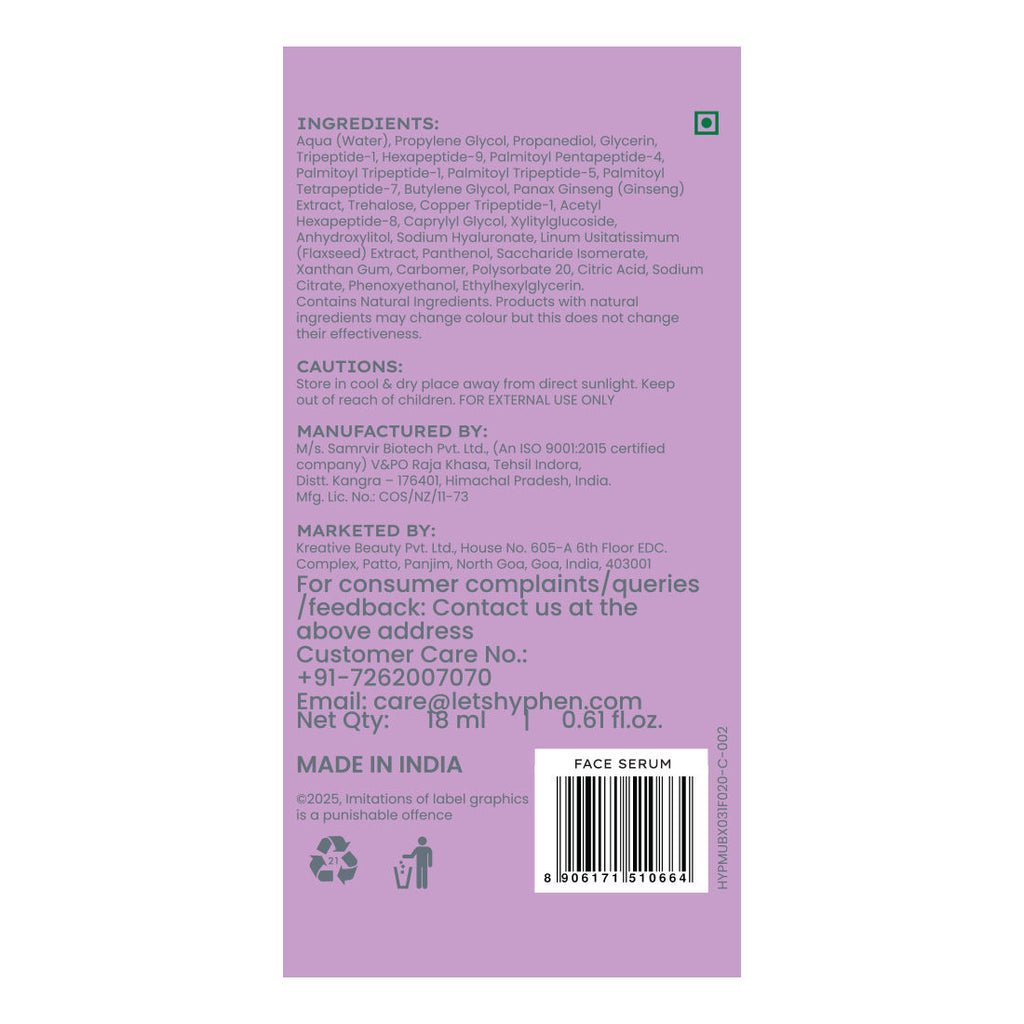 10% Peptide With 2% Copper Peptide Face Serum