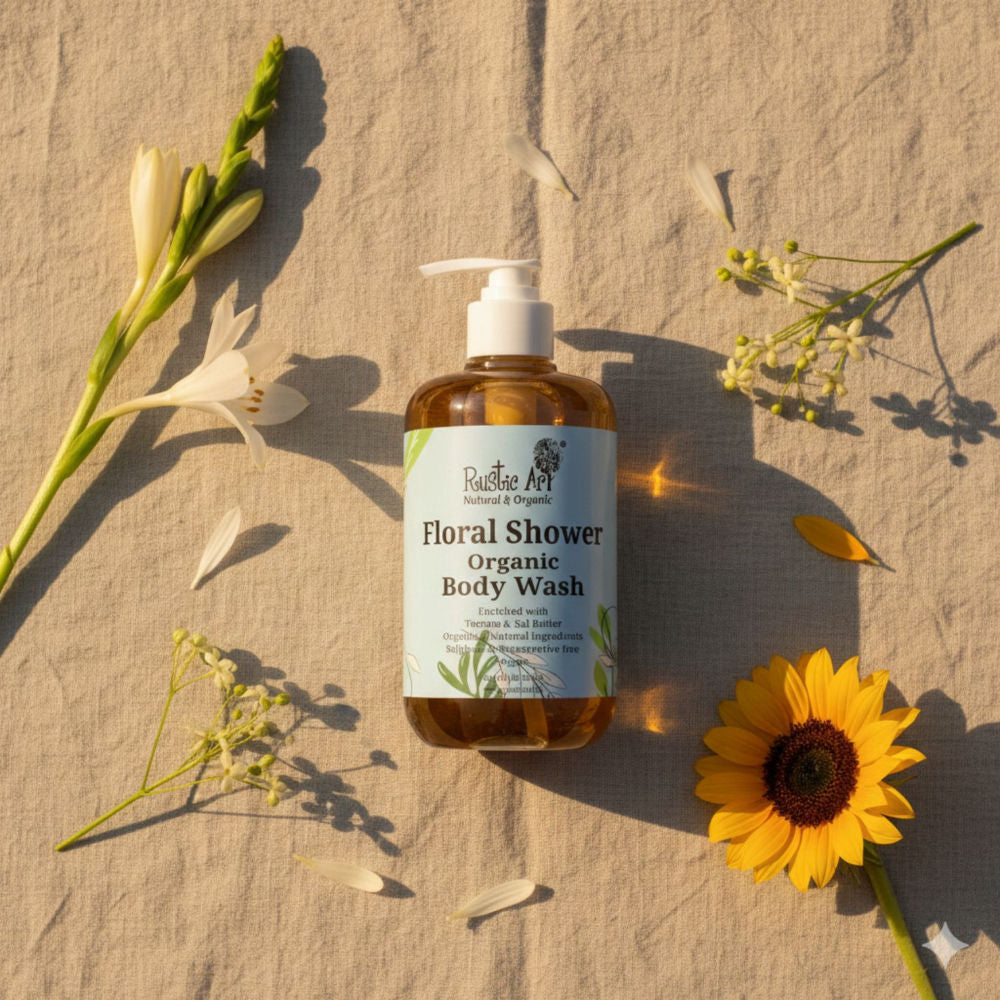 Organic Floral Shower Body Wash