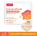 Disposable Period Panties, L-XL (36-44 in.) 360° Coverage, Leakage Protection for Heavy Flow