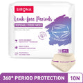 Disposable Period Panties, M-L (28-36 inch) 360° Coverage, Leakage Protection for Heavy Flow