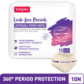 Disposable Period Panties, XL-2XL (44-52 in) 360° Coverage, Leakage Protection for Heavy Flow