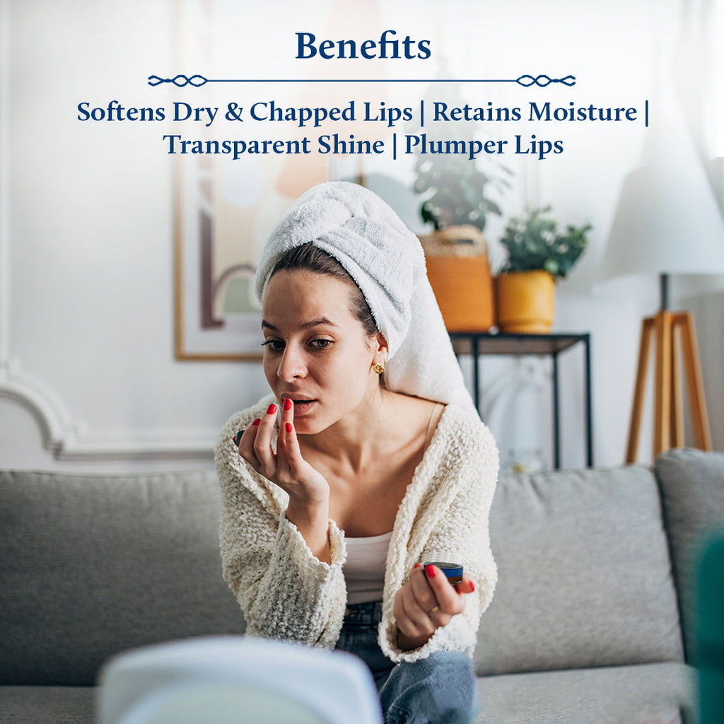 Shubhr Orange Lip Balm & Gloss with Ghee And Natural Vitamin C for Dry Chapped Lips
