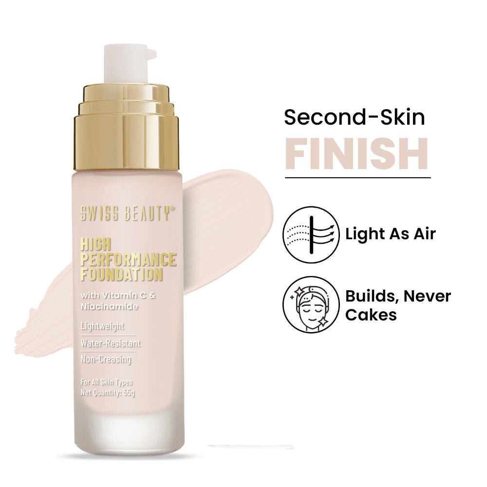 High Performance Foundation With Vitamin C & Niacinamide Light-Weight - 01 White Ivory