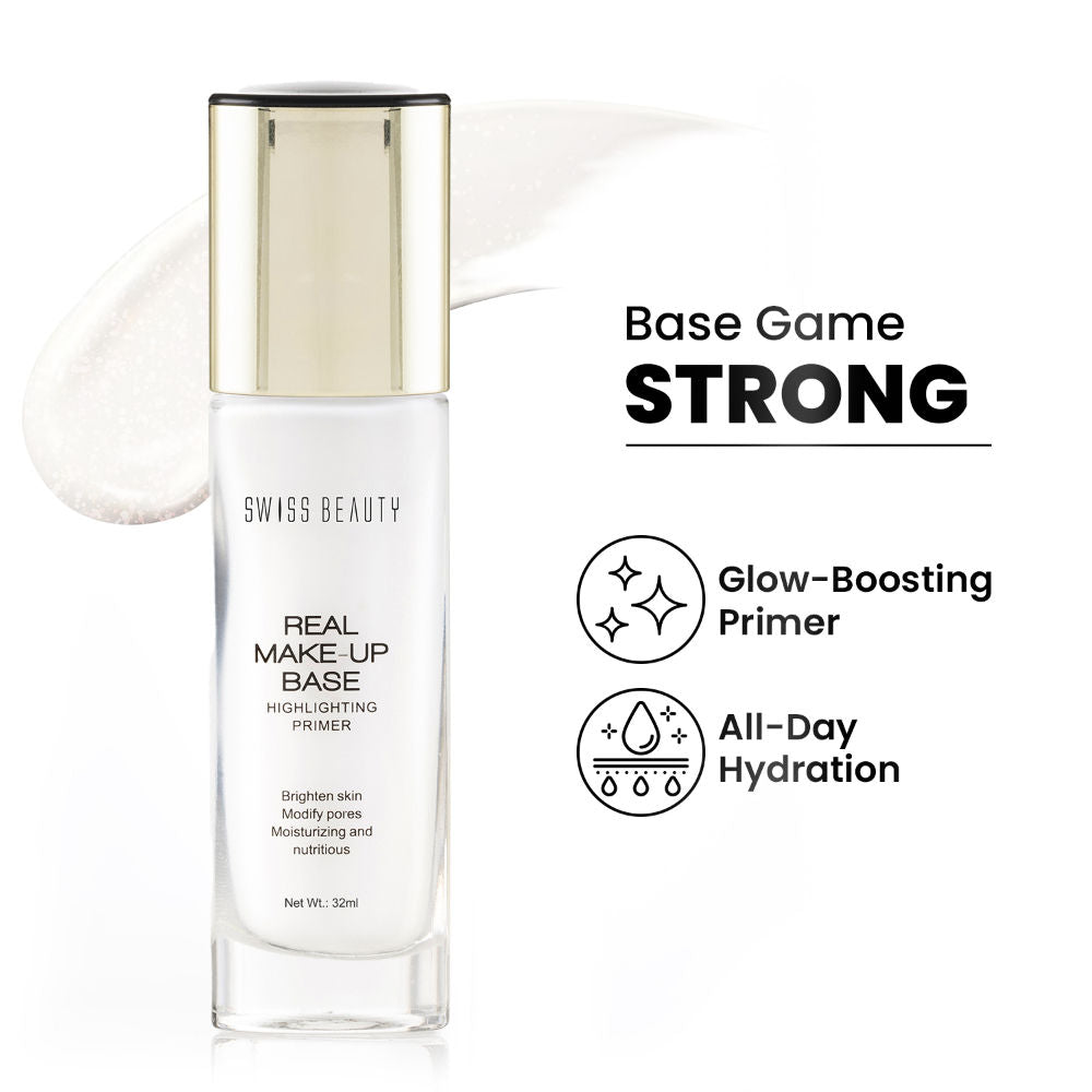 Real Make-Up Base Highlighting Primer , Brighten Skin , Modify Pore - 01 Natural Tint
