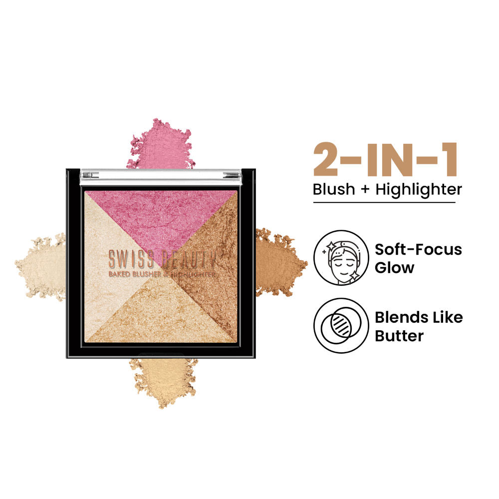 Baked Blusher & Highlighter - Shade 05