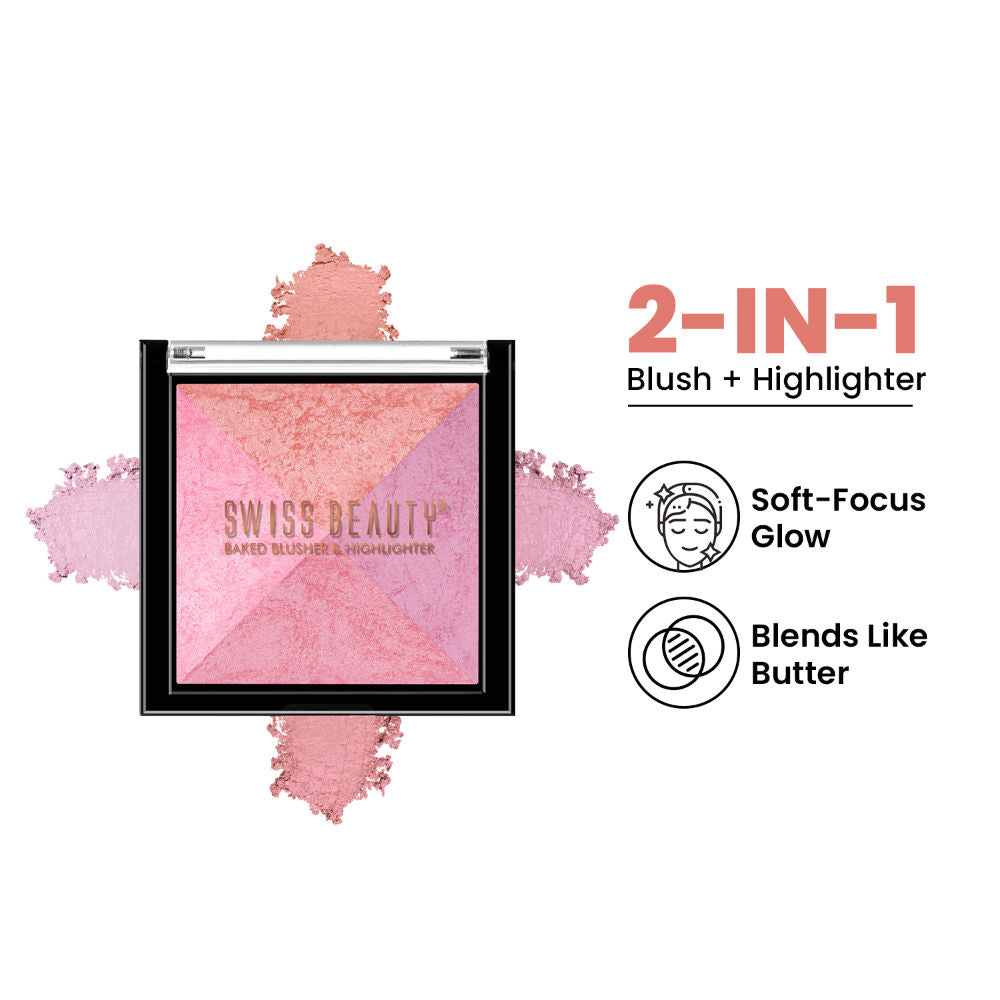 Baked Blusher & Highlighter - 04