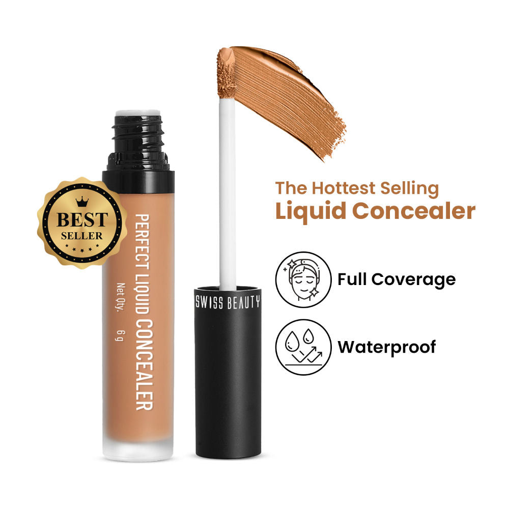 Full Coverage Liquid Concealer With Jojoba Oil - 01 Warm Sand