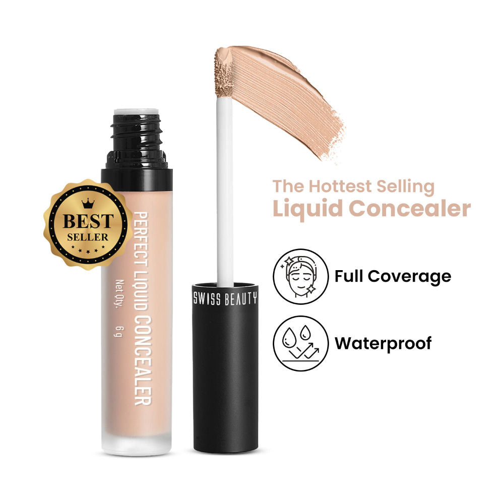 Full Coverage Liquid Concealer With Jojoba Oil - 06 Clair Moyen