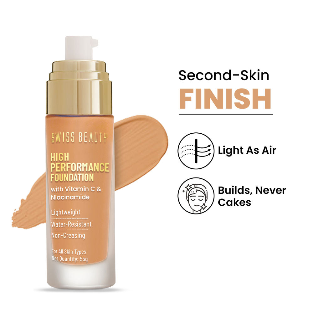 High Performance Foundation With Vitamin C & Niacinamide Light-Weight - 08 Sun Beige