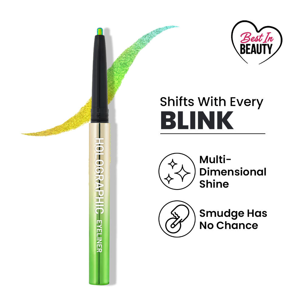 Holographic Eyeliner , Multi Chrome Effect , Water -Proof ,Smudge Proof - 2 Nouthern Light
