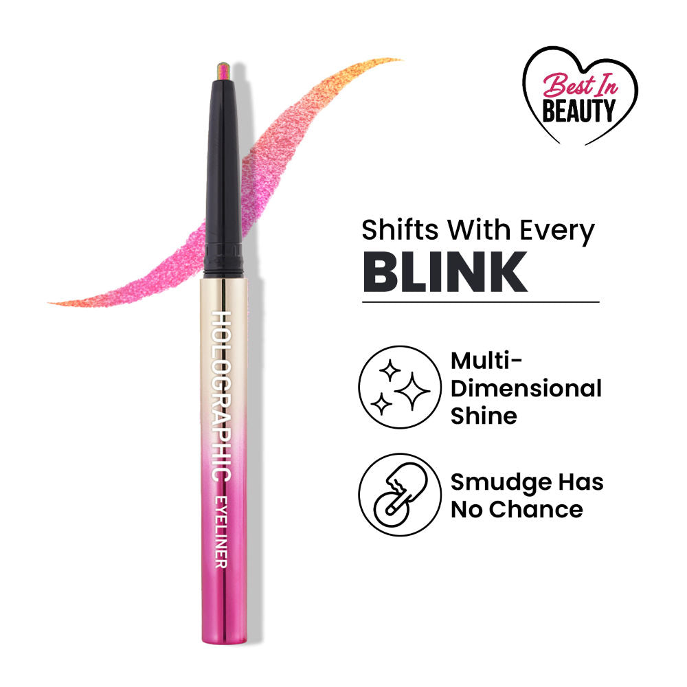 Holographic Eyeliner , Multi Chrome Effect , Water -Proof ,Smudge Proof - 3 Stardust