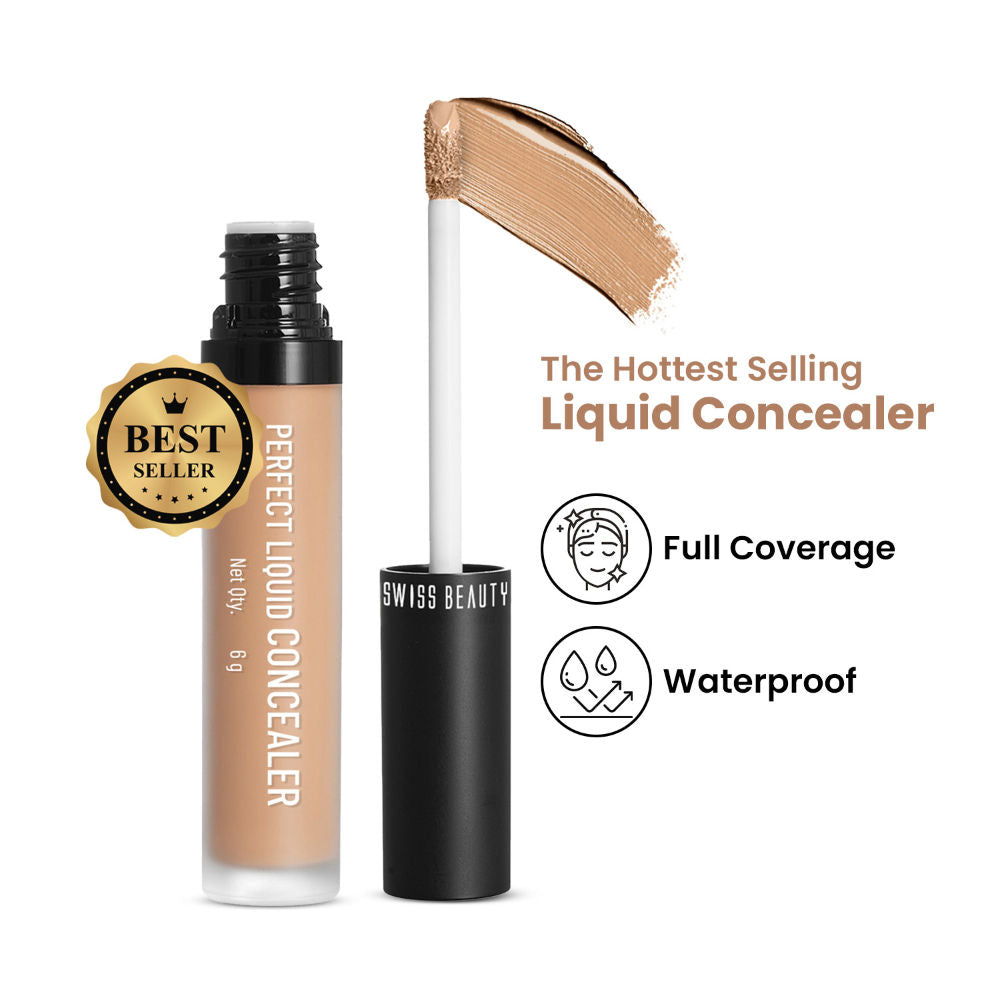 Full Coverage Liquid Concealer With Jojoba Oil - 14 Warm Honey