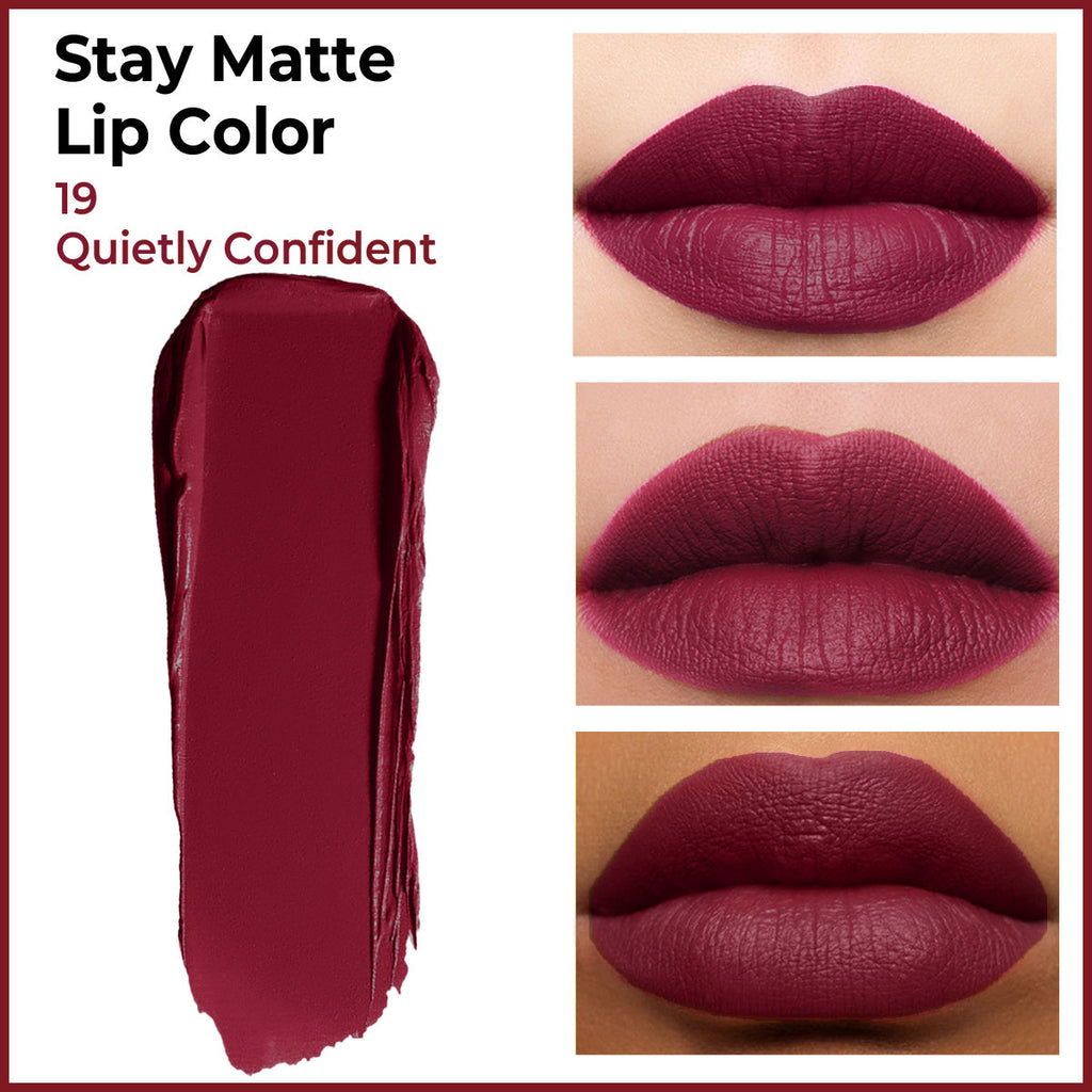 Stay Matte Lipcolor, 12hr Long Lasting &Transferproof