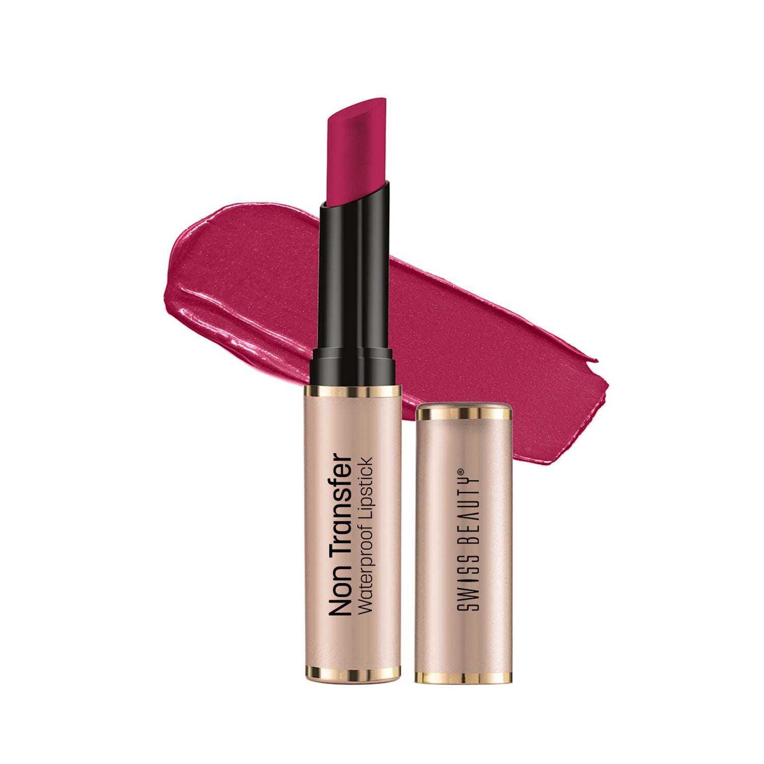 Non Transfer Waterproof Lipstick - 404 Vivid Magenta