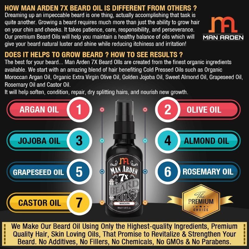7X Mandarin Beard Oil