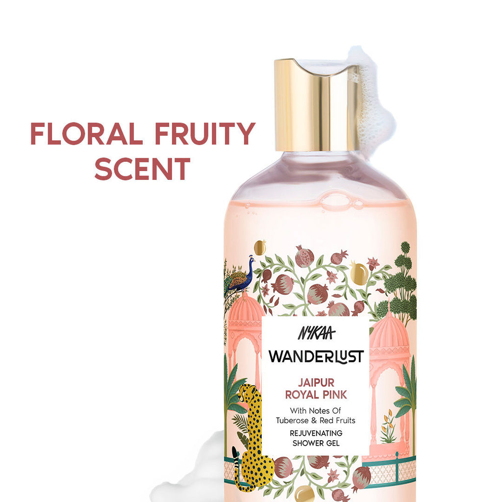 Nykaa Wanderlust Perfume Body Wash - Jaipur Royal Pink