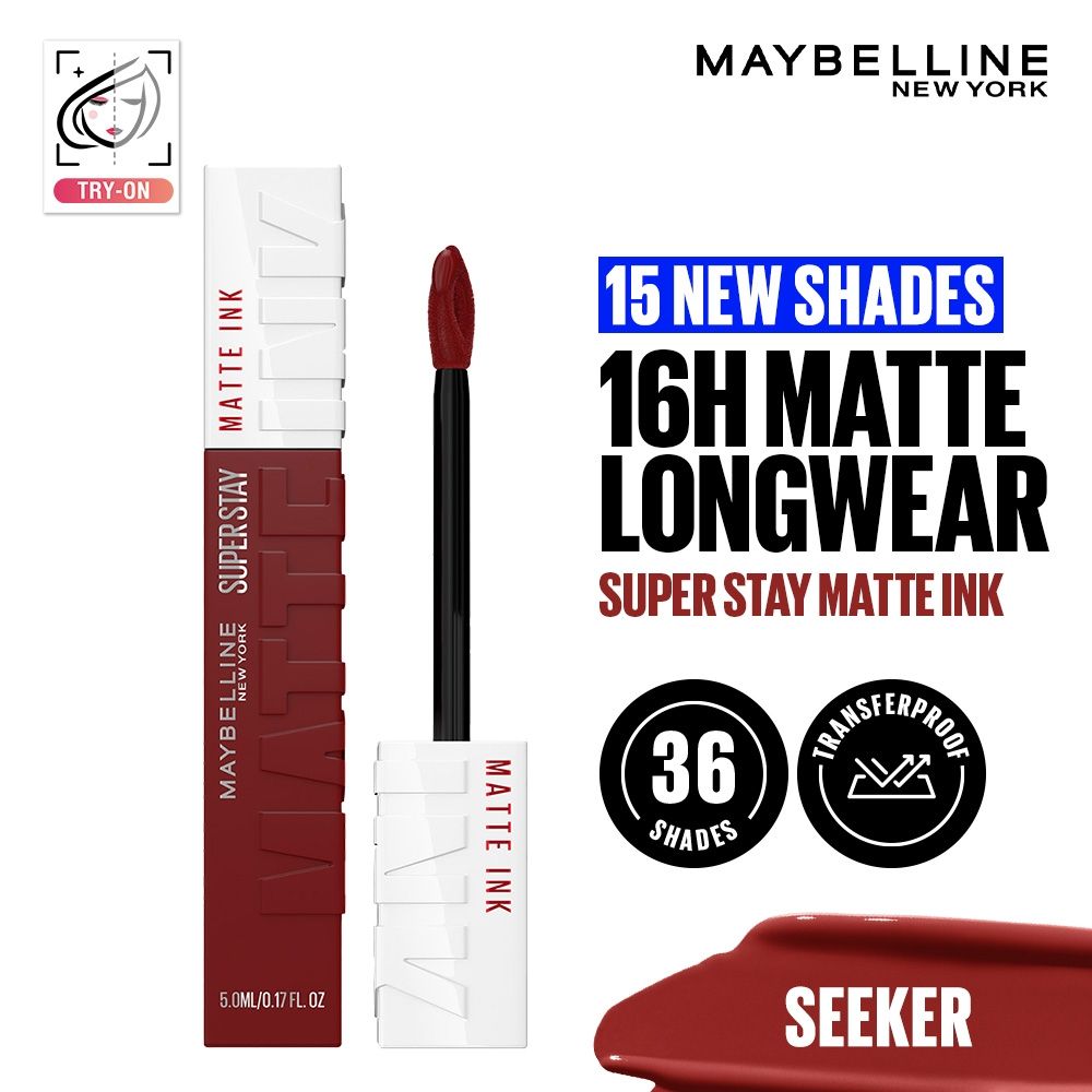 Super Stay Matte Ink Liquid Lipstick, Lasts Up to 16 Hours - 15 Lover - 245 Seeker