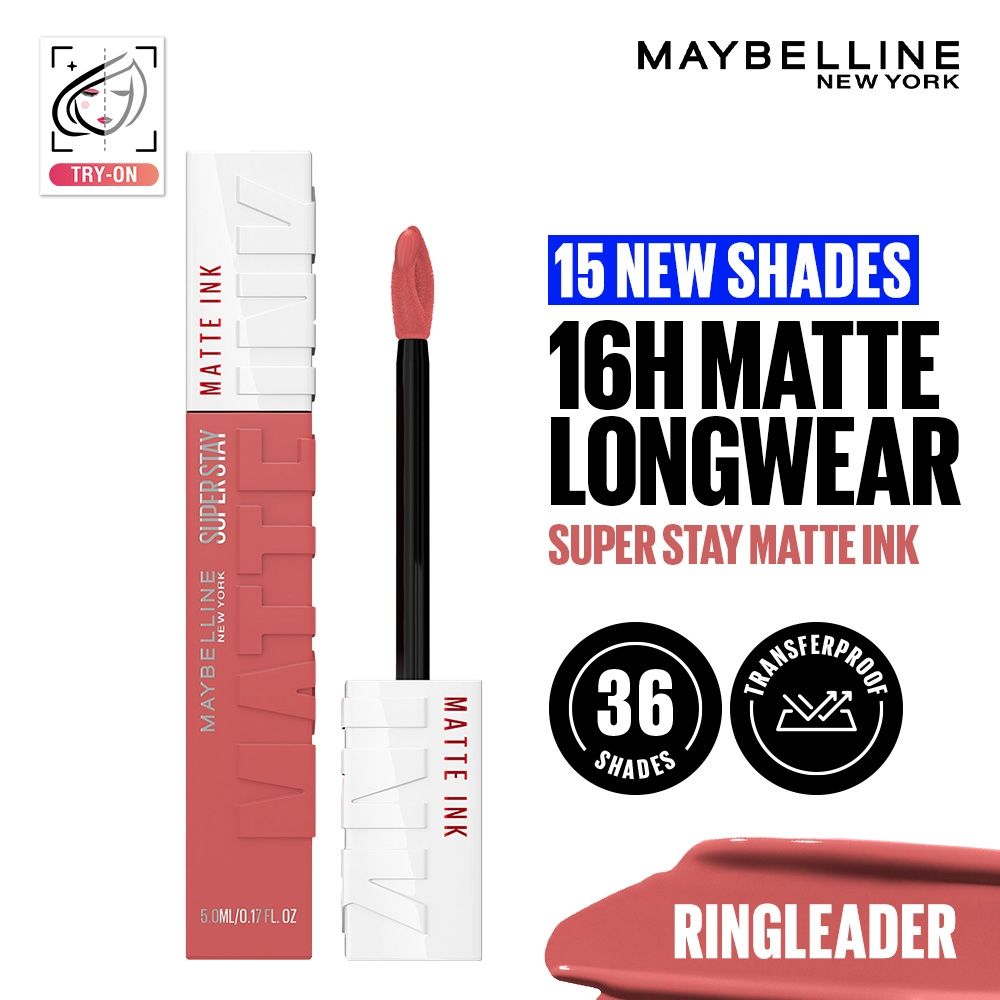 Super Stay Matte Ink Liquid Lipstick, Lasts Up to 16 Hours - 15 Lover - Ringleader