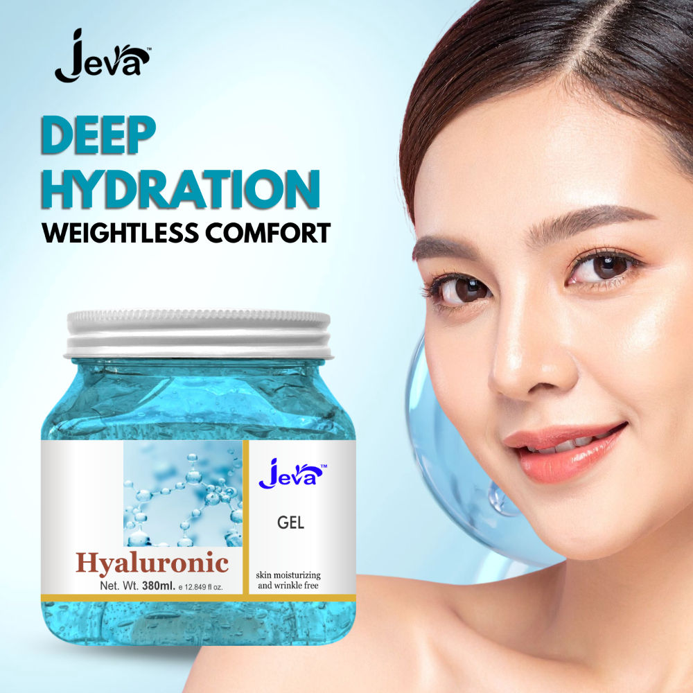 Hyaluronic Acid Face Moisturizer Hydrating Water Gel for All Skin Types, Deep Moisture Care