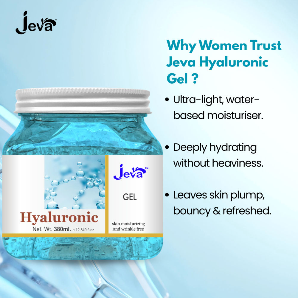 Hyaluronic Acid Face Moisturizer Hydrating Water Gel for All Skin Types, Deep Moisture Care