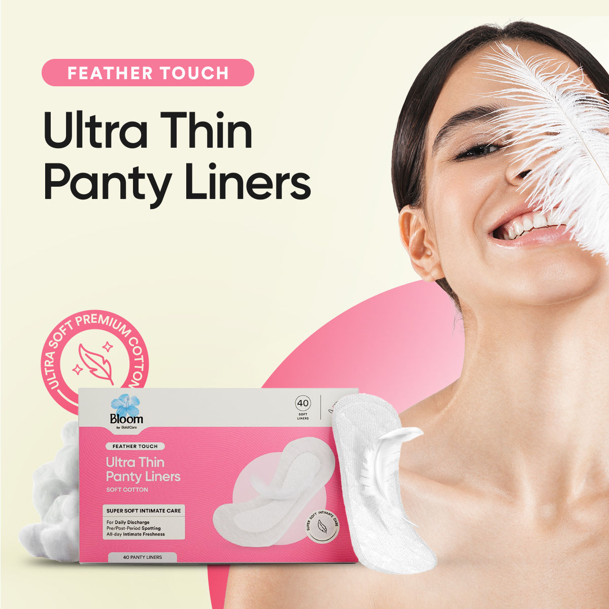 Ultra-Thin, Cotton Panty Liners For Women Liners Extra Soft For comfort