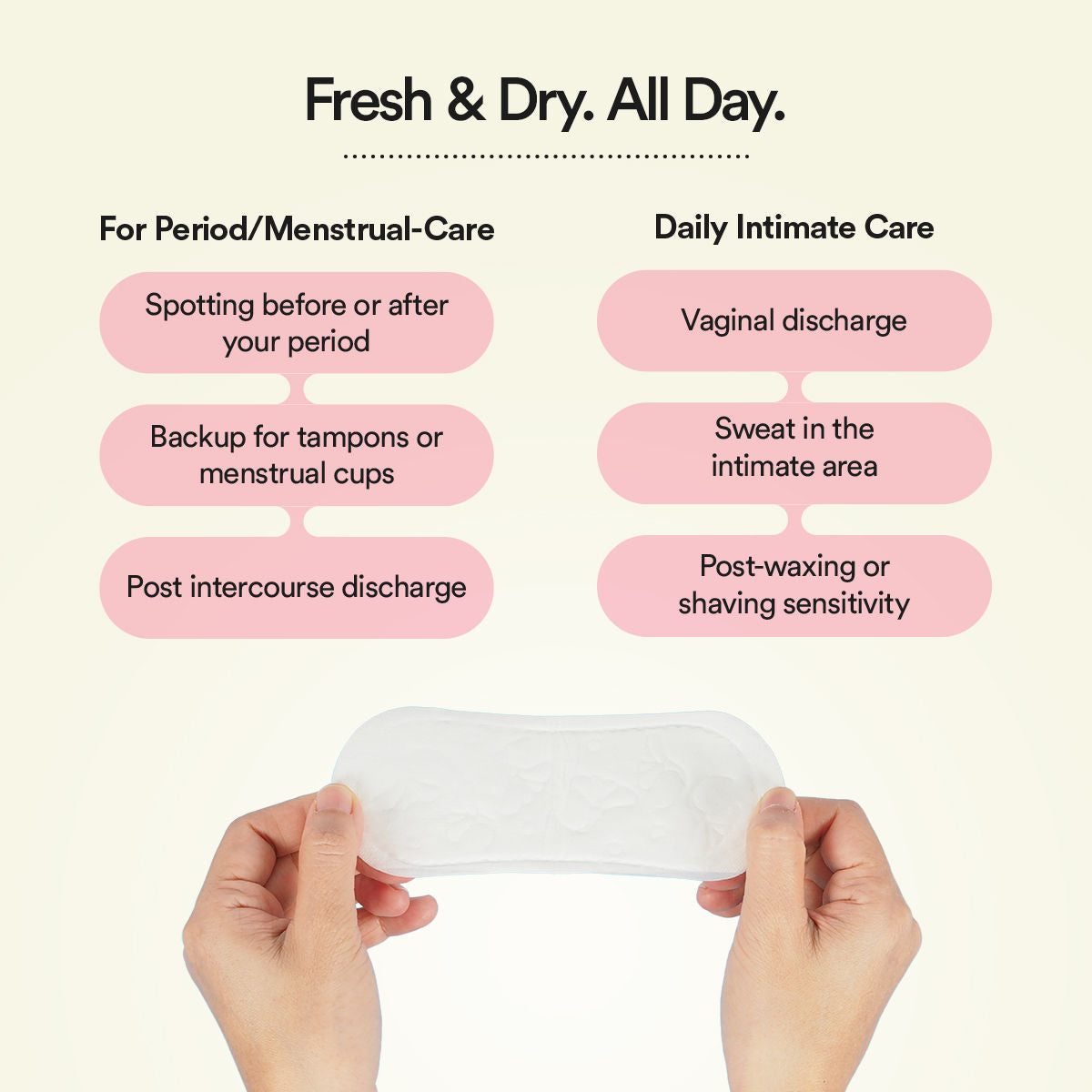 Ultra-Thin, Cotton Panty Liners For Women Liners Extra Soft For comfort