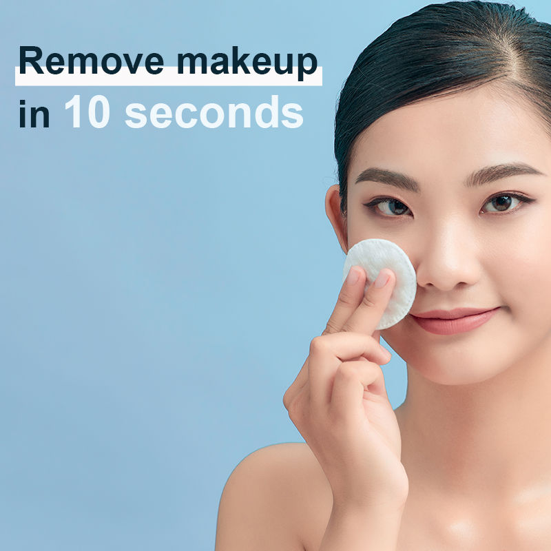 Soft Cotton Round Pads for Gentle Makeup Removal Cleansing and Skincare Routine
