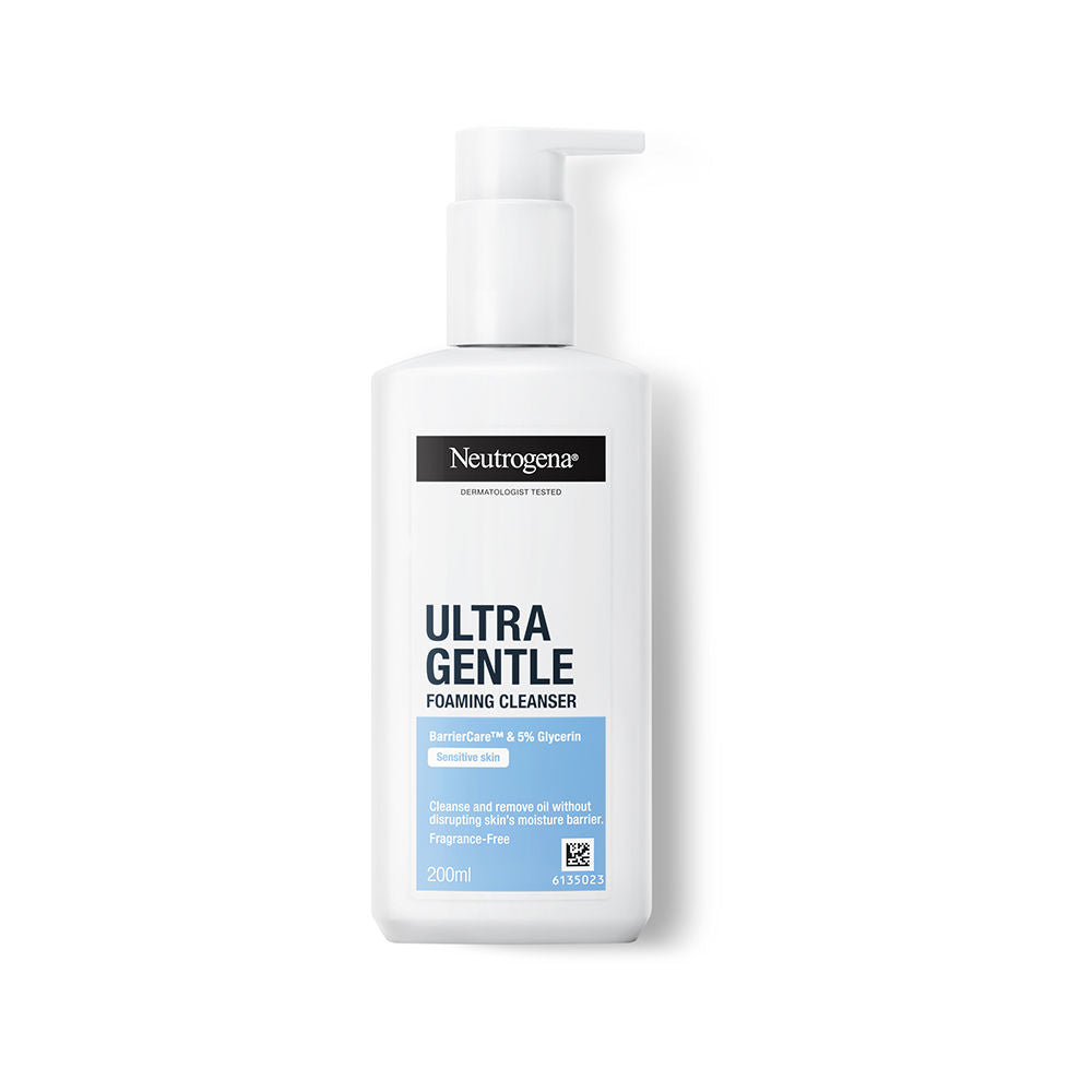 Ultra Gentle Foaming Face Cleanser Protect Skin Moisture - For Oily & Sensitive Skin