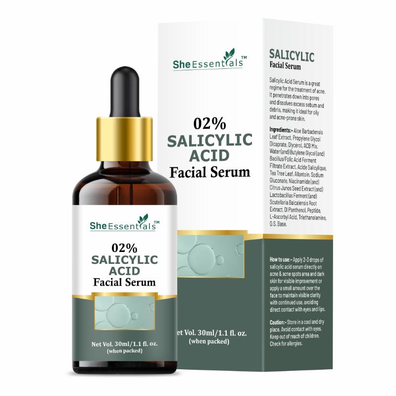 2% Salicylic Acid Serum For Face For Active Acne
