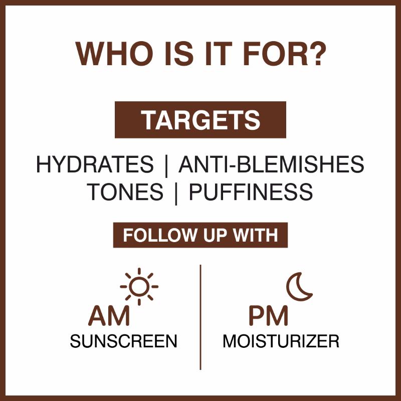Coffee Face Serum For Hydration & Sun Damage Protection - Antioxidant-Rich