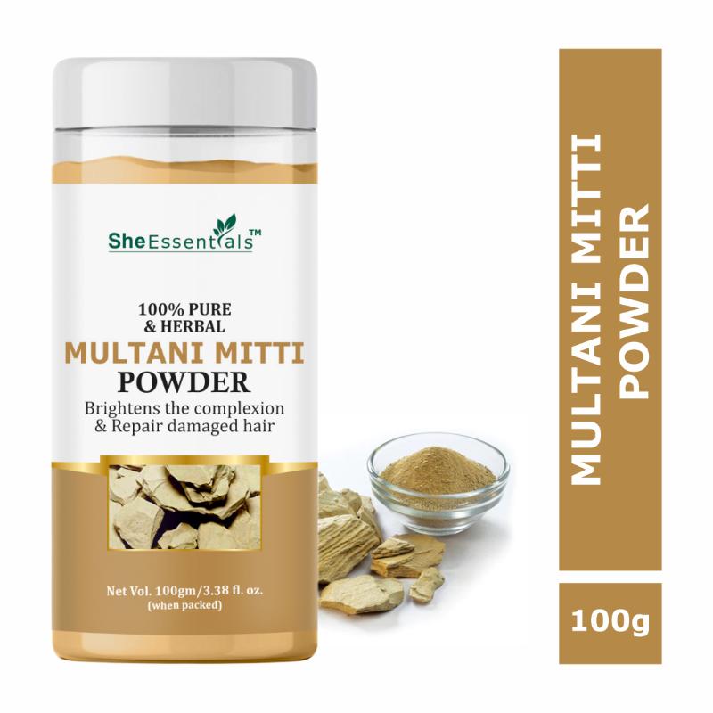 100% Natural Multani Mitti Powder For Face Pack & Mask