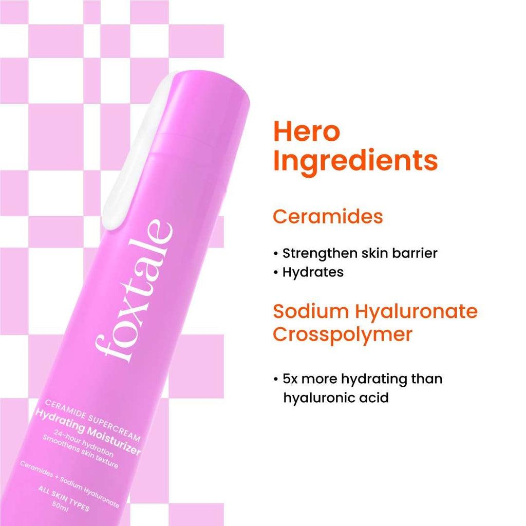 Ceramide Supercream Hydrating Moisturizer for Skin Barrier Repair & Uneven Texture