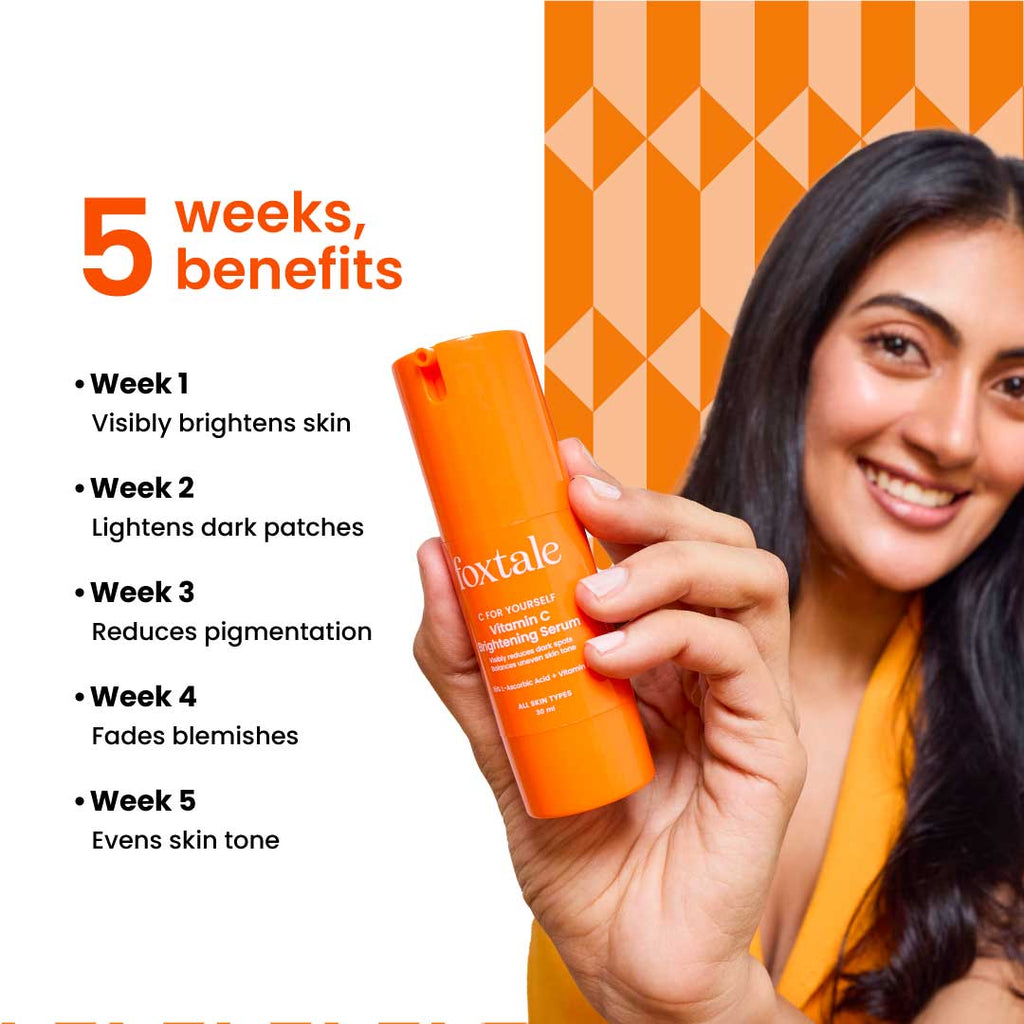 15% Vitamin C Face Serum for Glowing Skin, Pigmentation & Collagen Production